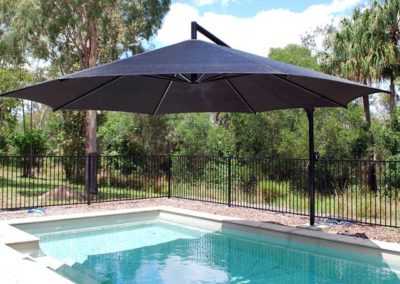 Black On Black Pool Umbrella