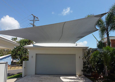 Shade Sail - E32 Silver Grey with Surfmist