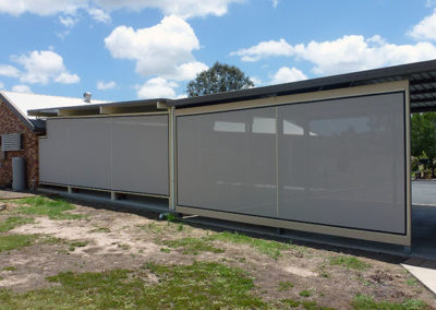 Shade screens-outdoor carport area 1